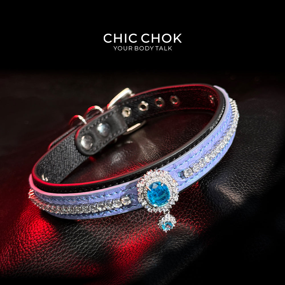 CHIC CHOK [Azure Wish] Atlantis Sapphire Neck Ring - Mystery and Luxury