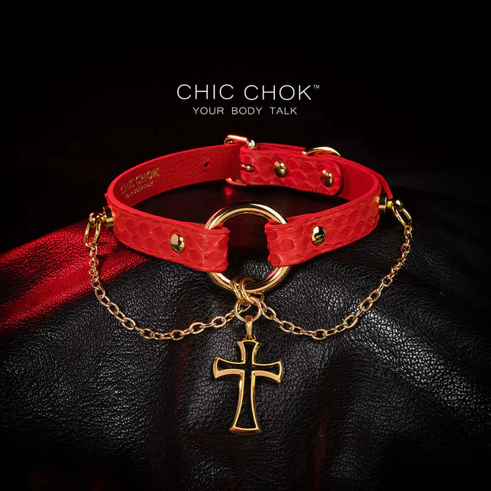 ChicChok Red Collar Necklace: A Bold Statement of Elegance and Edge