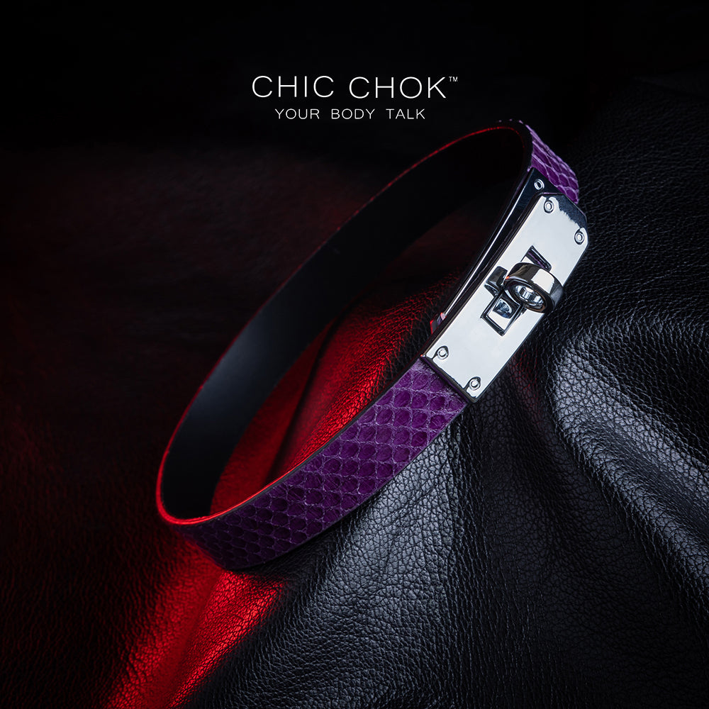 Purple leather necklace: the perfect fusion of fashion and classics