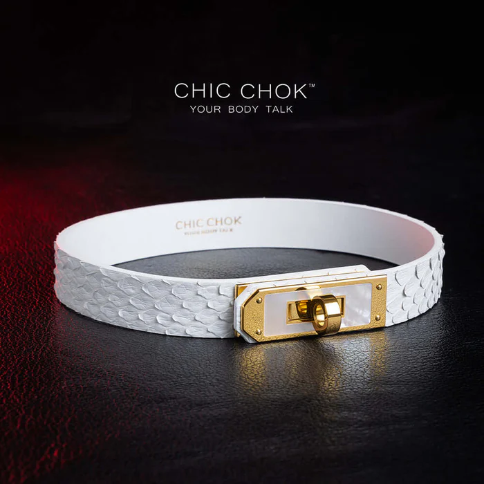 CHICCHOK [Athena] - White Python Hide Fritillaria Fashion Non-adjustable Choke