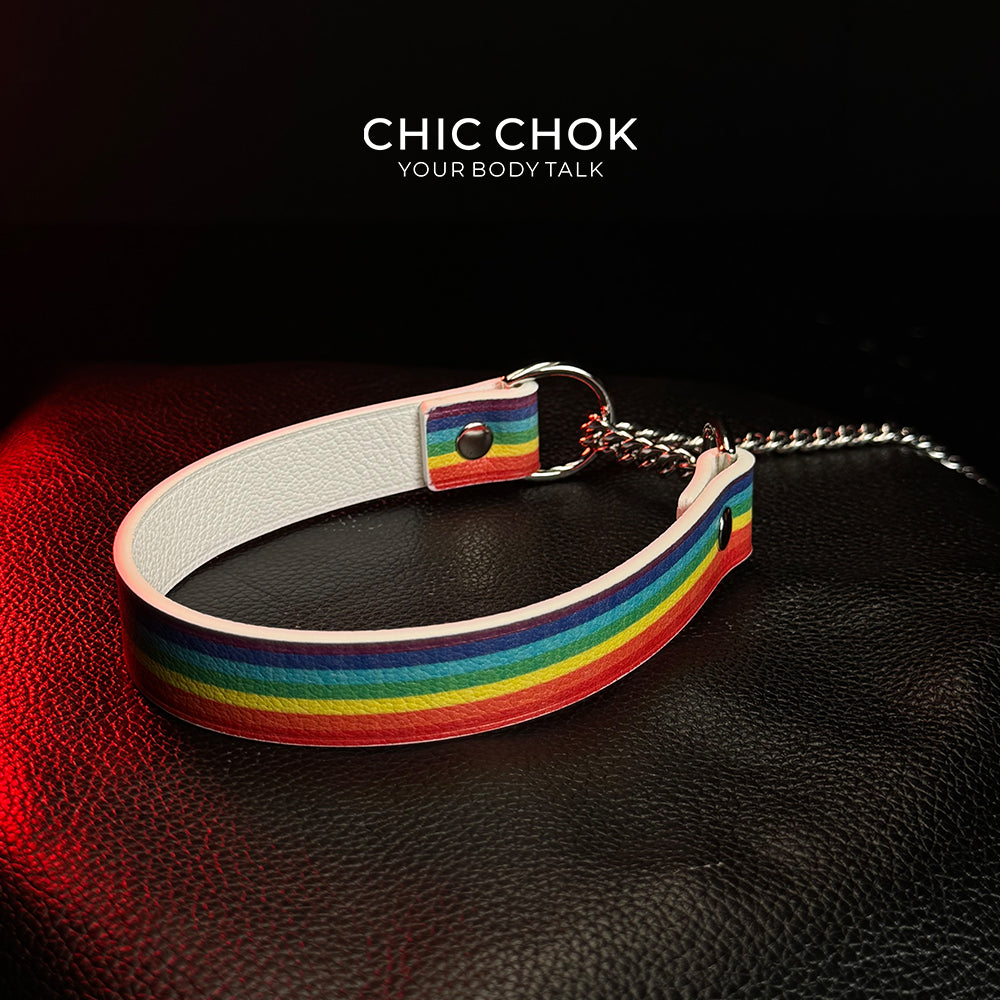 CHICCHOK [Breathless] Pulling Fashion and Fun Choker Rainbow