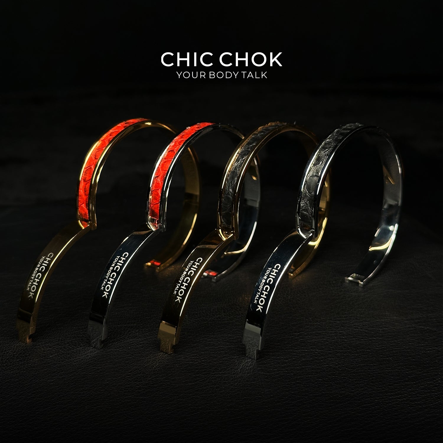 CHICCHOK Classic Close Bracelet Stainless Steel Subtle Stylish Non-Adjustable Bracelet