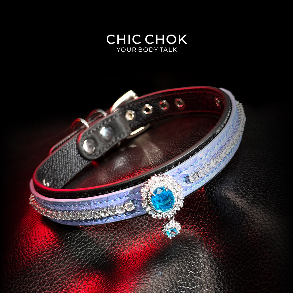 CHIC CHOK [Azure Wish] Atlantis Sapphire Neck Ring - Mystery and Luxury