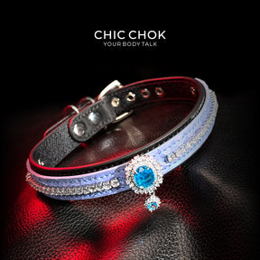 CHIC CHOK [Azure Wish] Atlantis Sapphire Neck Ring - Mystery and Luxury