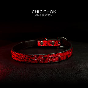 CHICCHOK [Flaming lilith]  Gothic style, punk style, fashionable leather collar