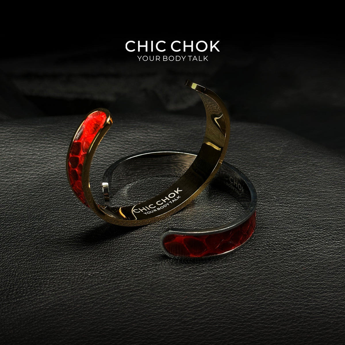 CHICCHOK Classic Open Bracelet Stainless Steel Subtle Stylish Non-Adjustable Bracelet