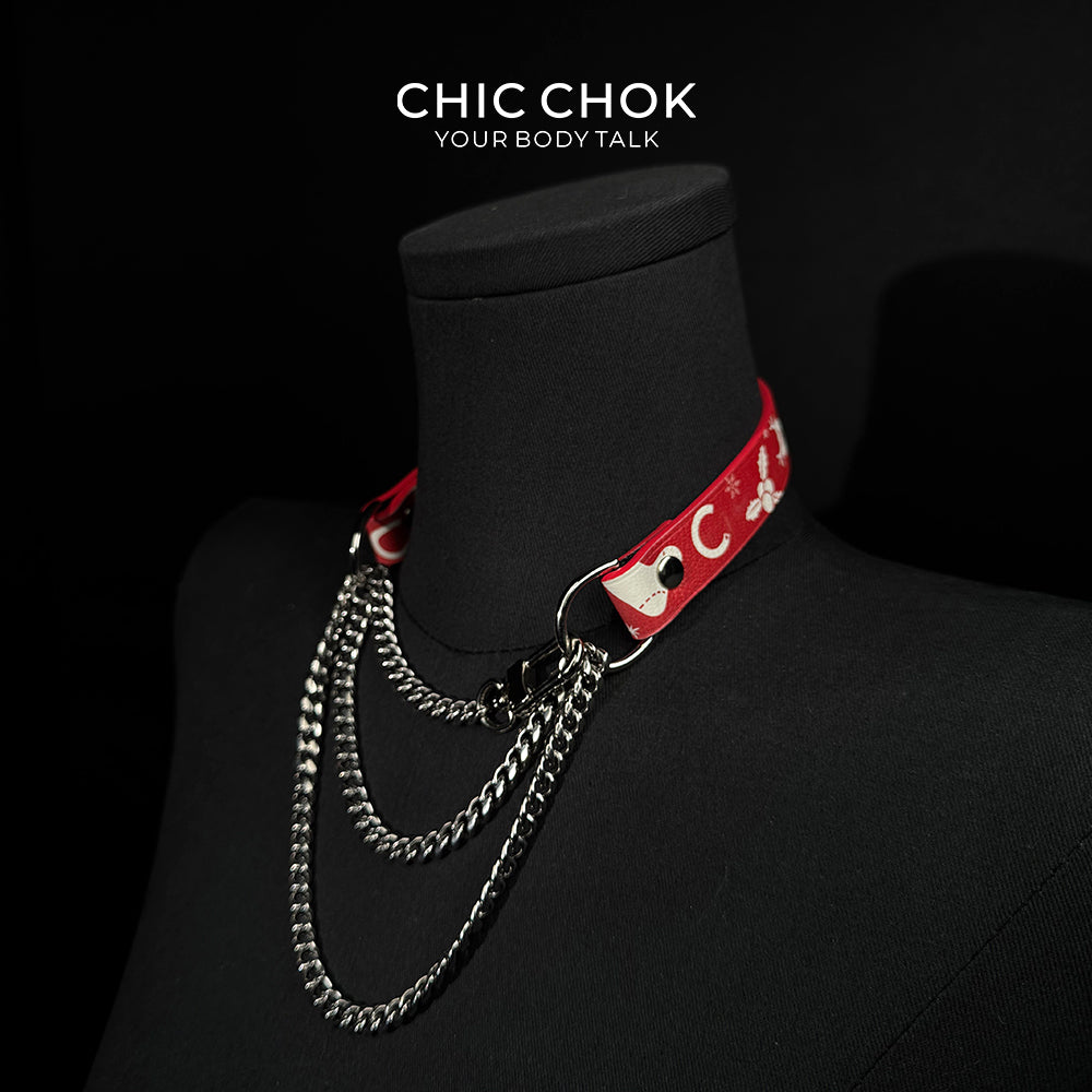 CHICCHOK [Breathless] Pulling Fashion and Fun Choker Christmas Limited Edition