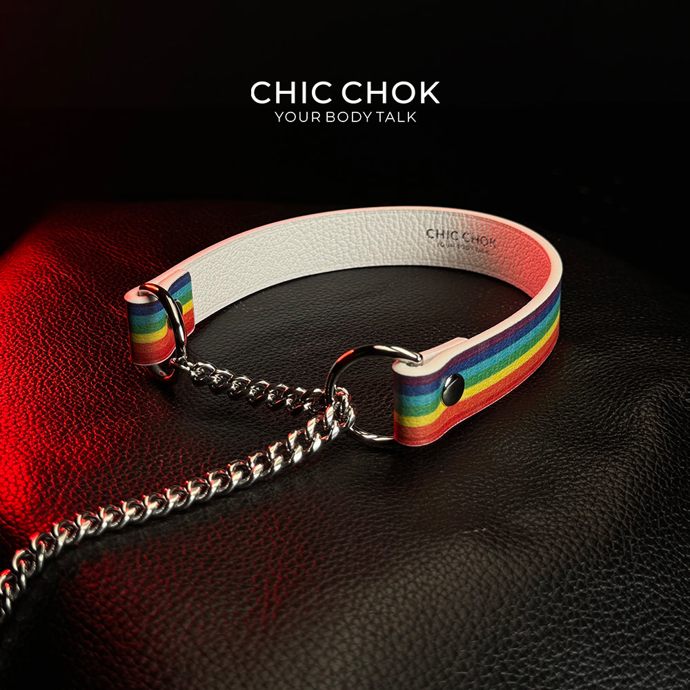 CHICCHOK [Breathless] Pulling Fashion and Fun Choker Rainbow