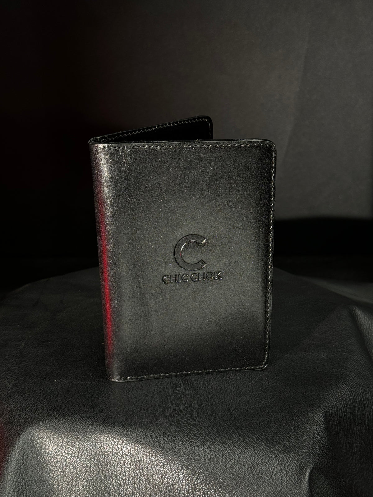 CHICCHOK handmade genuine leather minimalist passport card holder handmade wallet