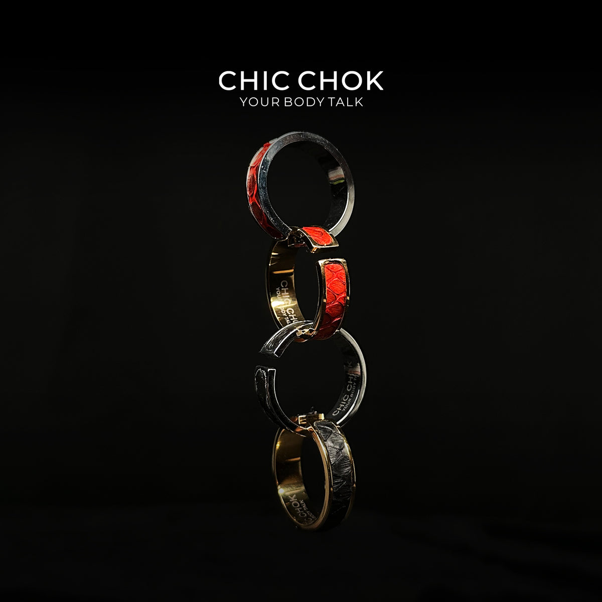 CHICCHOK Classic Open Ring Stainless Steel Subtle Stylish Adjustable Ring