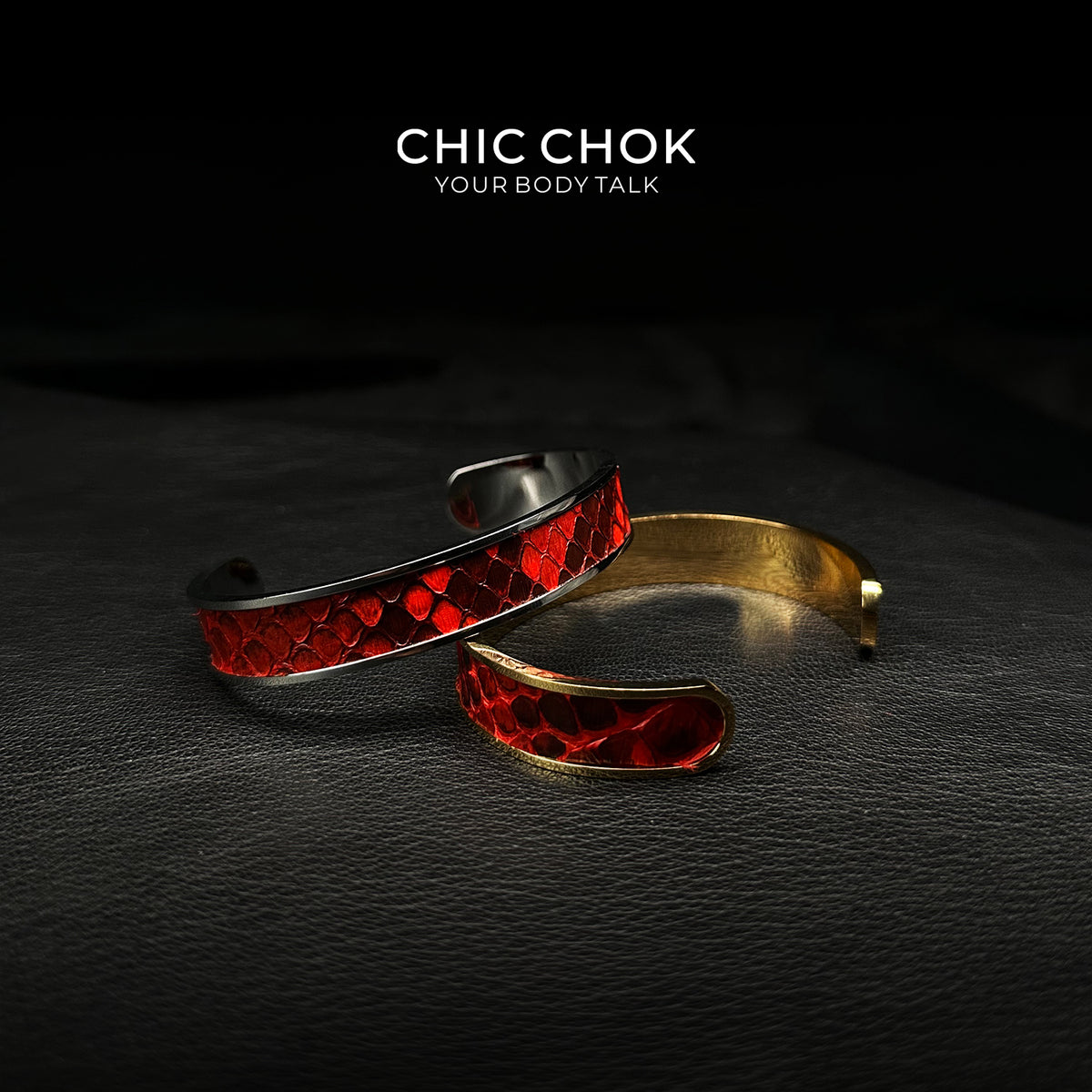 CHICCHOK Classic Open Bracelet Stainless Steel Subtle Stylish Non-Adjustable Bracelet