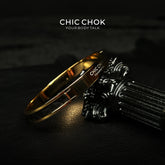 CHICCHOK Classic Close Bracelet, made of stainless steel, featuring a subtle and stylish design. Non-adjustable and perfect for a minimalist, modern look.