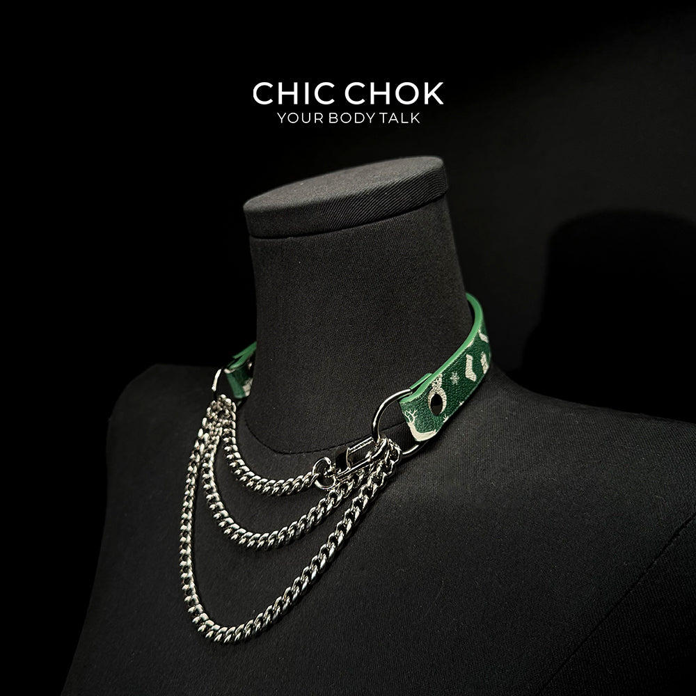 CHICCHOK [Breathless] Pulling Fashion and Fun Choker Christmas Limited Edition