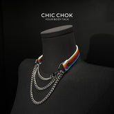 CHICCHOK [Breathless] Pulling Fashion and Fun Choker Rainbow