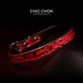 CHICCHOK [Flaming lilith]  Gothic style, punk style, fashionable leather collar