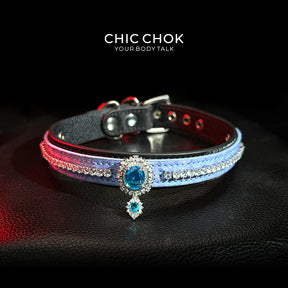 CHIC CHOK [Azure Wish] Atlantis Sapphire Neck Ring - Mystery and Luxury