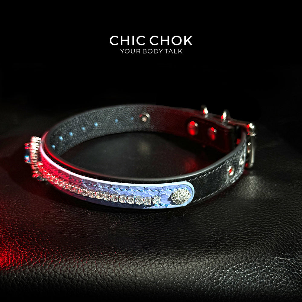 CHIC CHOK [Azure Wish] Atlantis Sapphire Neck Ring - Mystery and Luxury