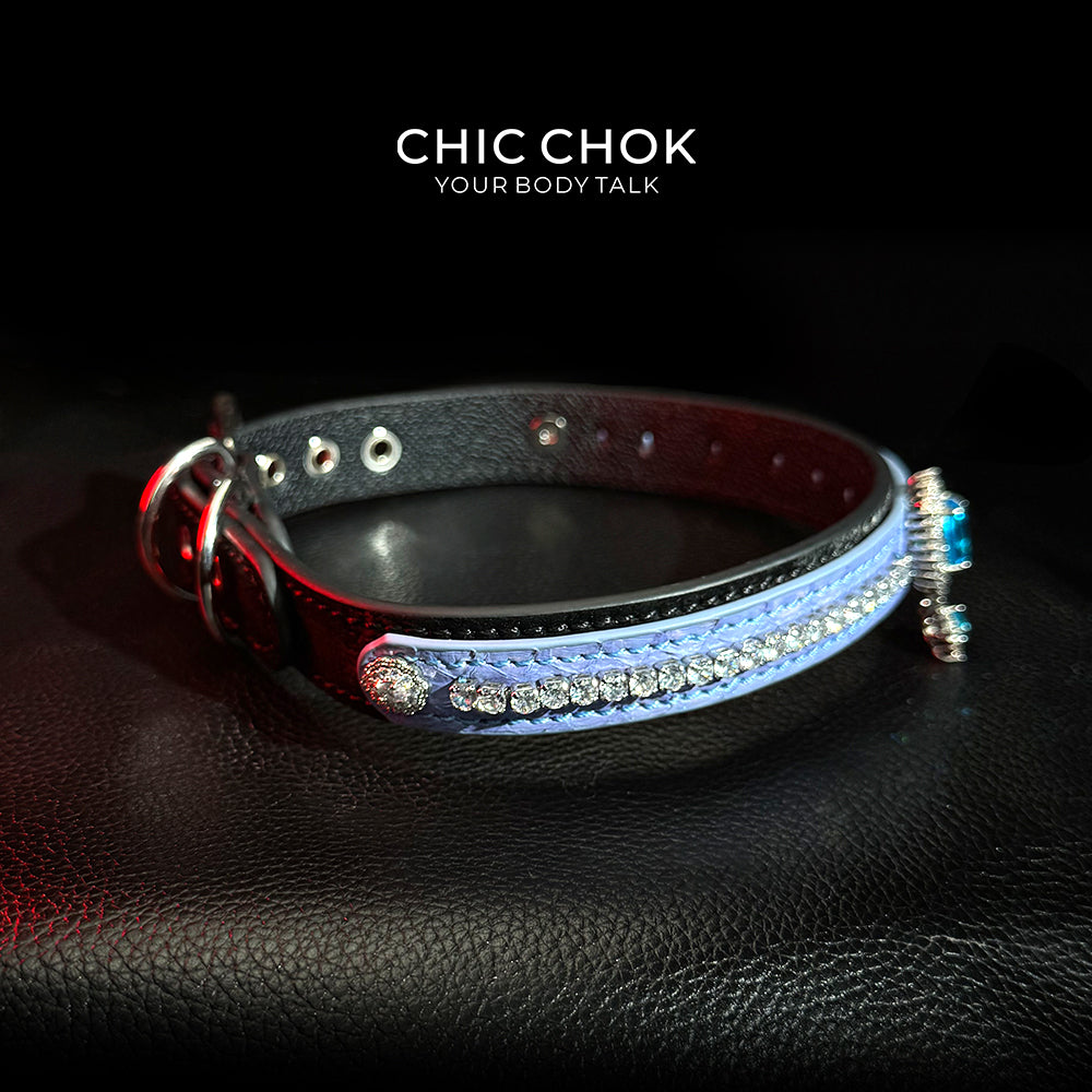 CHIC CHOK [Azure Wish] Atlantis Sapphire Neck Ring - Mystery and Luxury