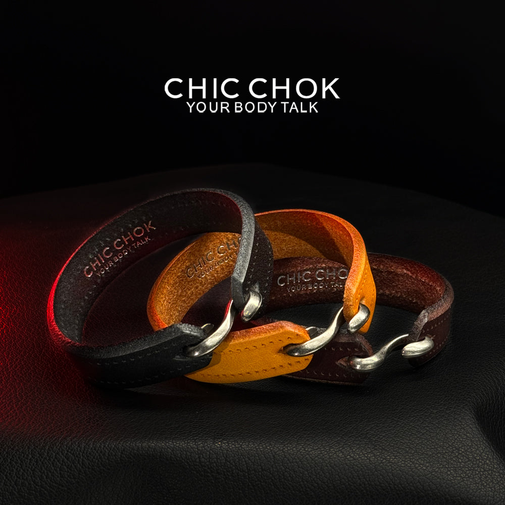 CHICCHOK [Tribeman] Subtle Stylish Non-Adjustable Leather Bracelet